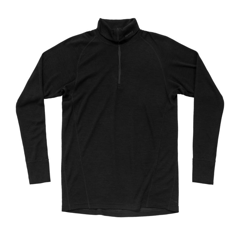 Devold Merino Half-Zip Skjorte Herre Sort