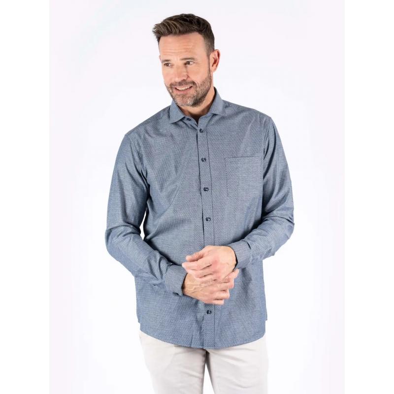 Skjelland Fellini Skjorte M/Knapp PreEnd MørkBlå Herre